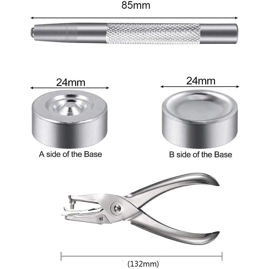 Kit de Broches de Presión Acero Inoxidable 200 Piezas BetterJonny