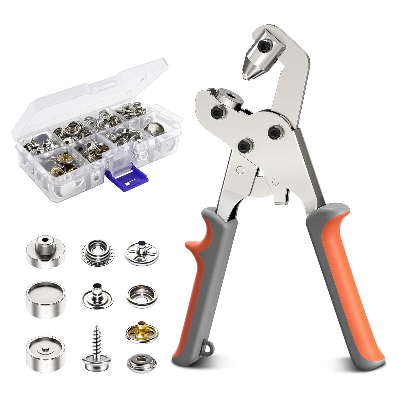 Kit de Botones a Presión NEU MASTER 140 Piezas con Herramienta