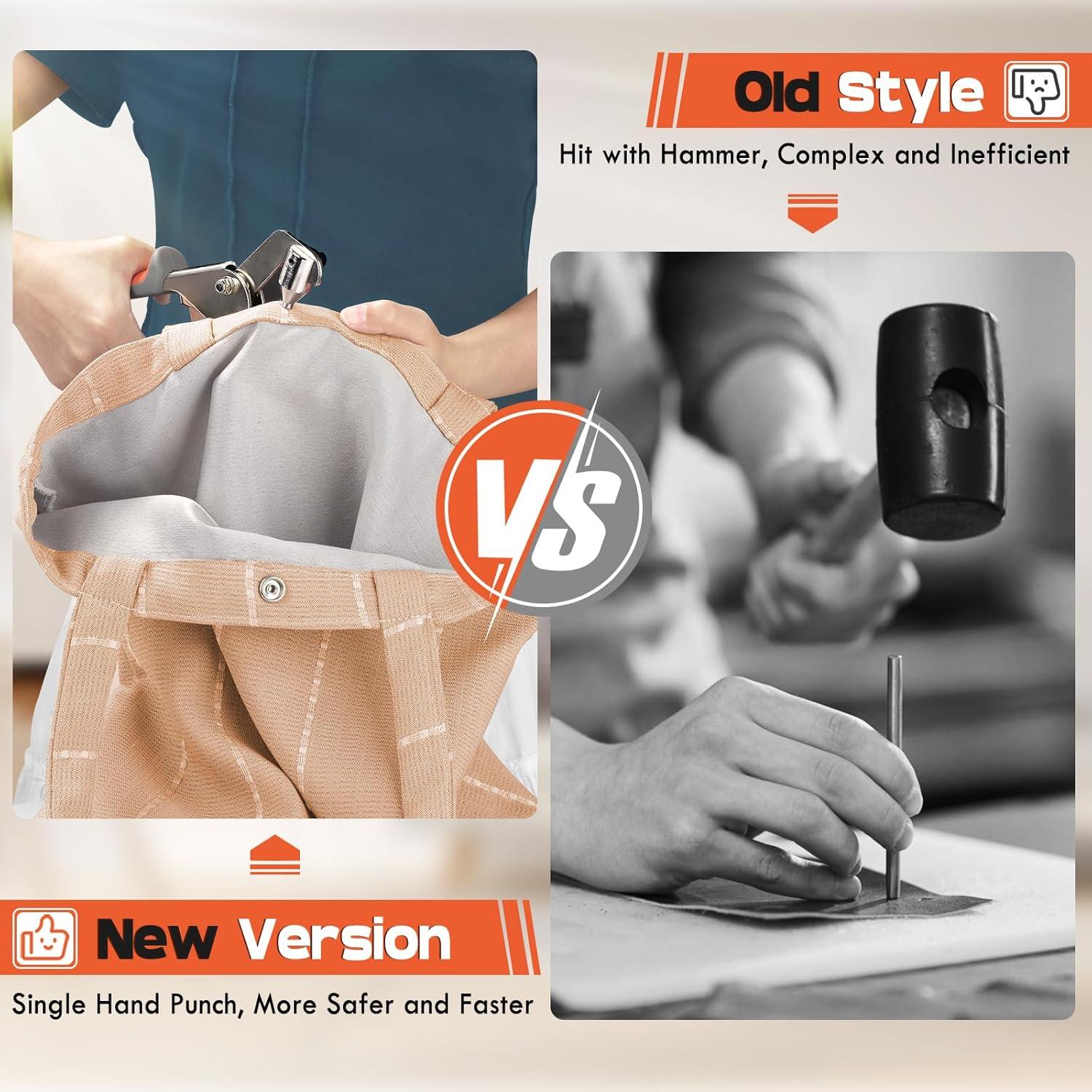 Kit de Botones a Presión NEU MASTER 140 Piezas con Herramienta