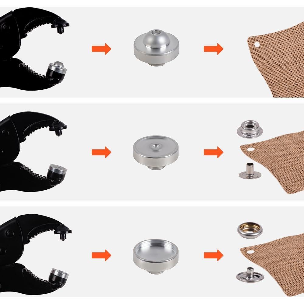 Kit de Herramientas de Botones a Presión HEY FOLY 80 Piezas