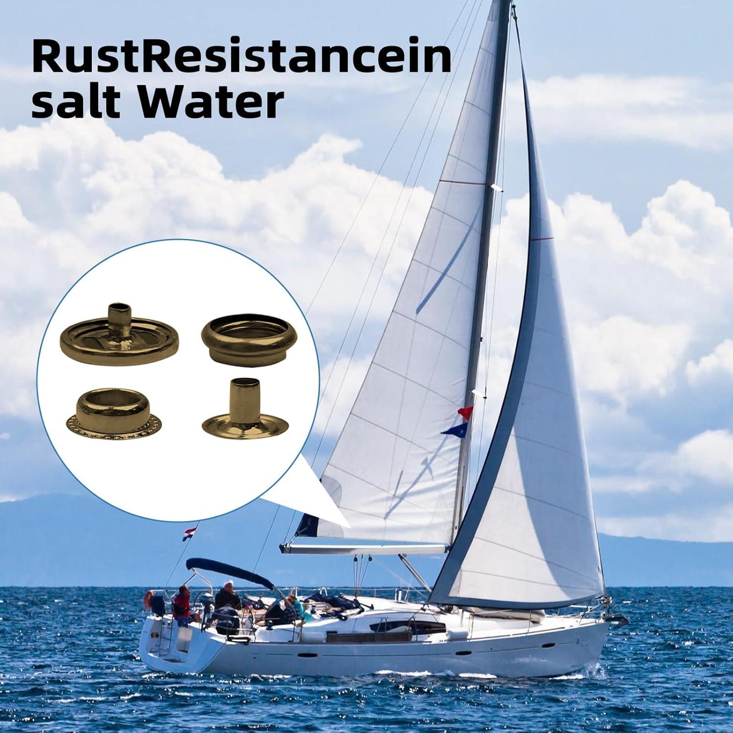 Kit de Broches de Acero Inoxidable 15mm GTAAOY - 80 Piezas