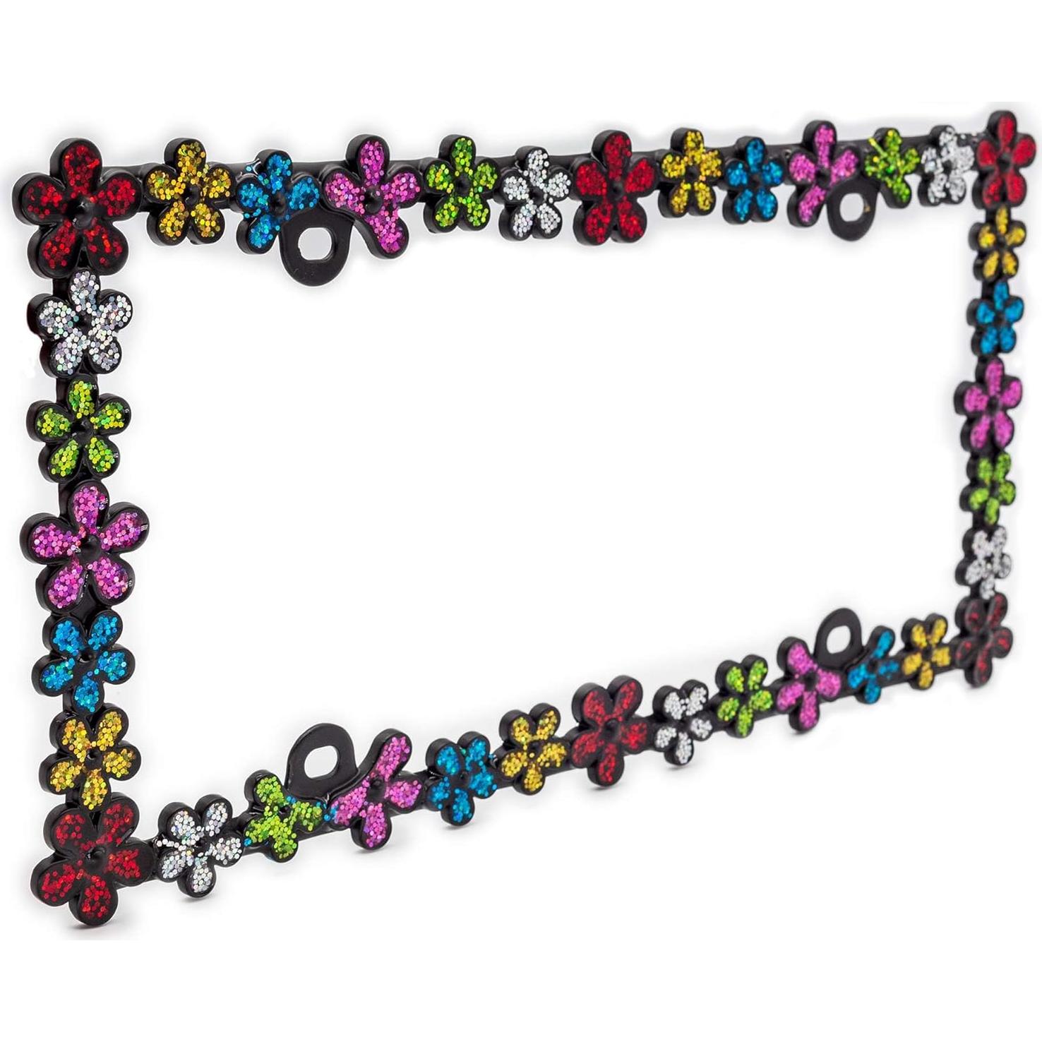 Marco de Placa de Licencia Creathome 3D Zinc Negro Mate 32.5x16.5cm