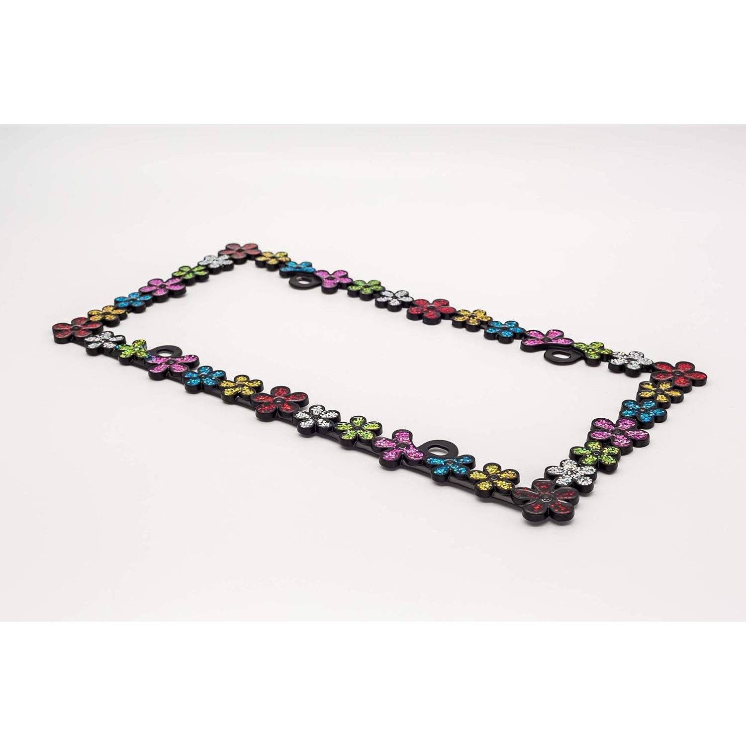 Marco de Placa de Licencia Creathome 3D Zinc Negro Mate 32.5x16.5cm