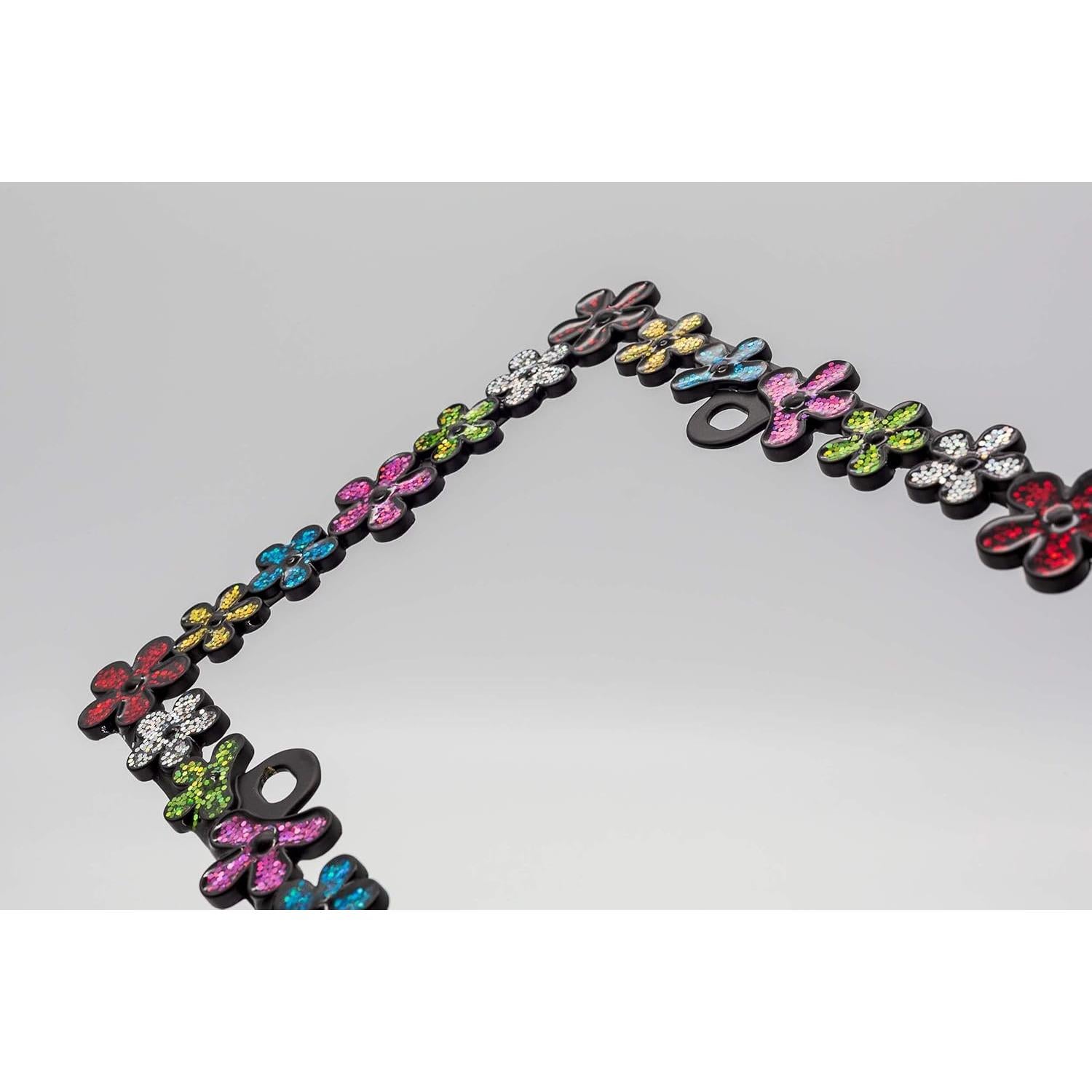 Marco de Placa de Licencia Creathome 3D Zinc Negro Mate 32.5x16.5cm