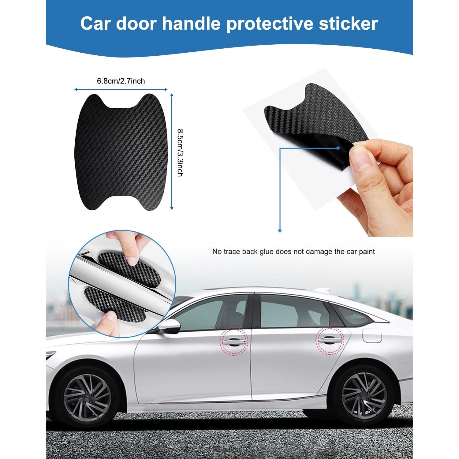 Marcos de Placa de Licencia FBJTDQ Fibra de Carbono Negro - Paquete de 2