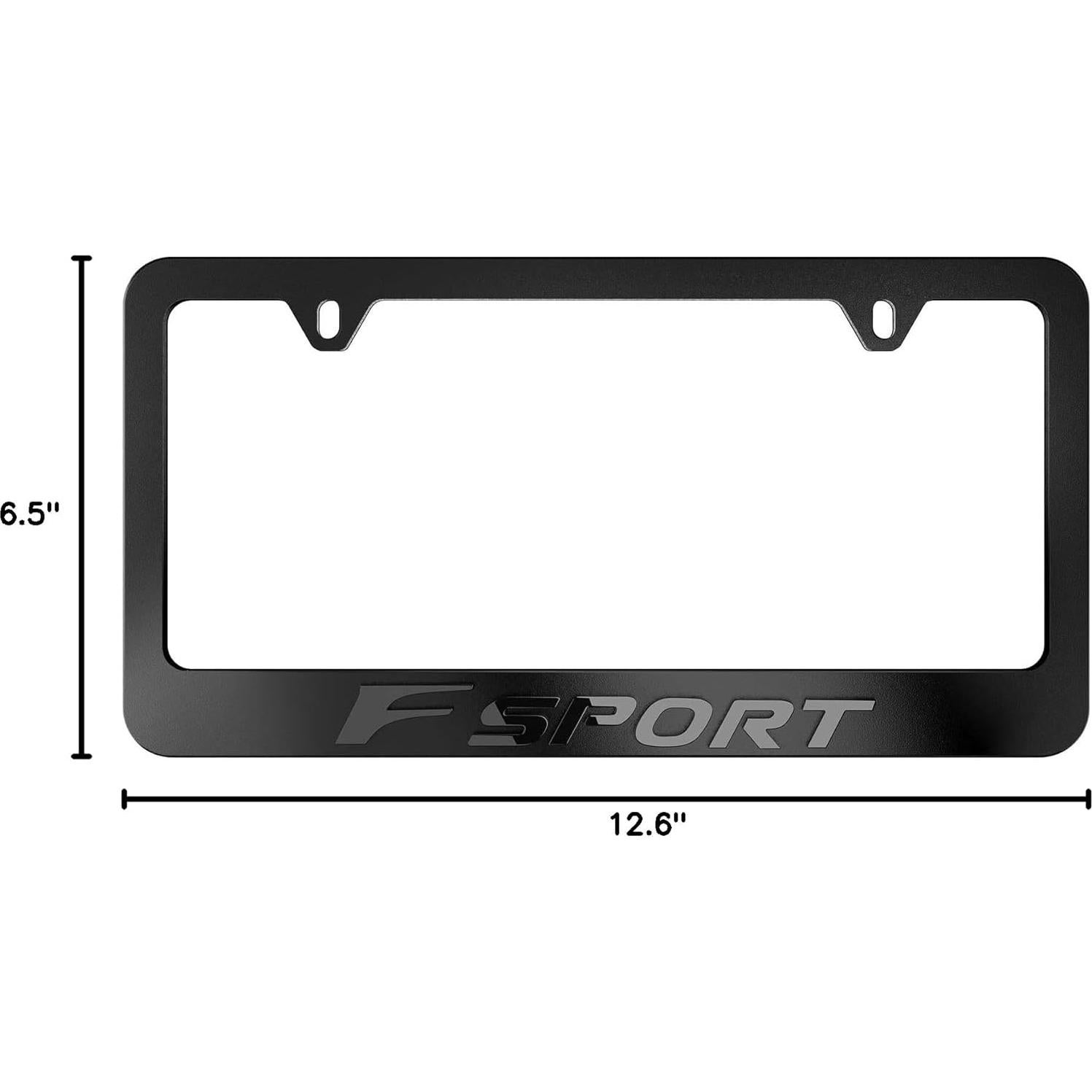 Marco de Placa de Licencia Foranlig A000055.6 Negro