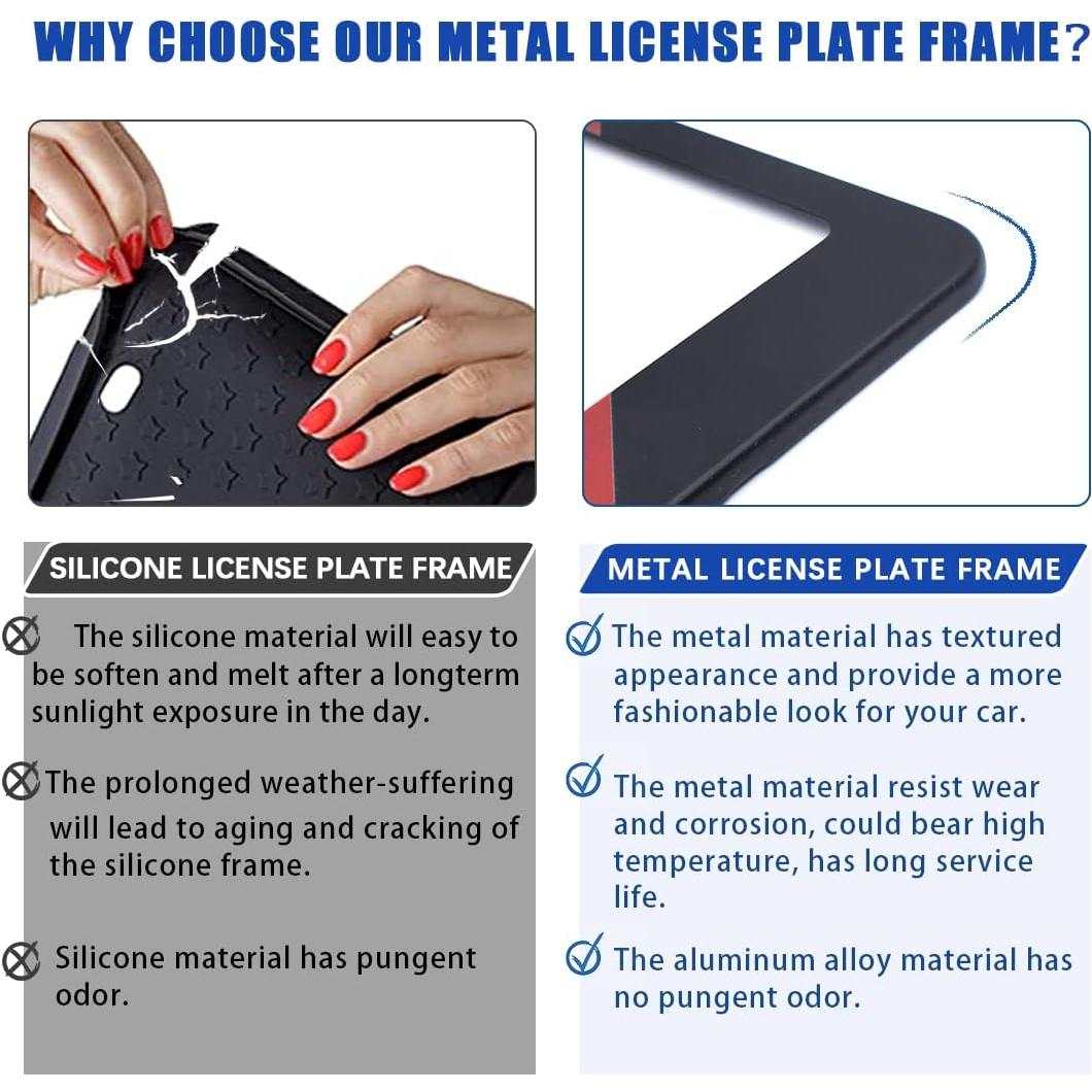 Marco de Placa de Licencia BMW GZSH Mate Azul 31.1x15.9 cm