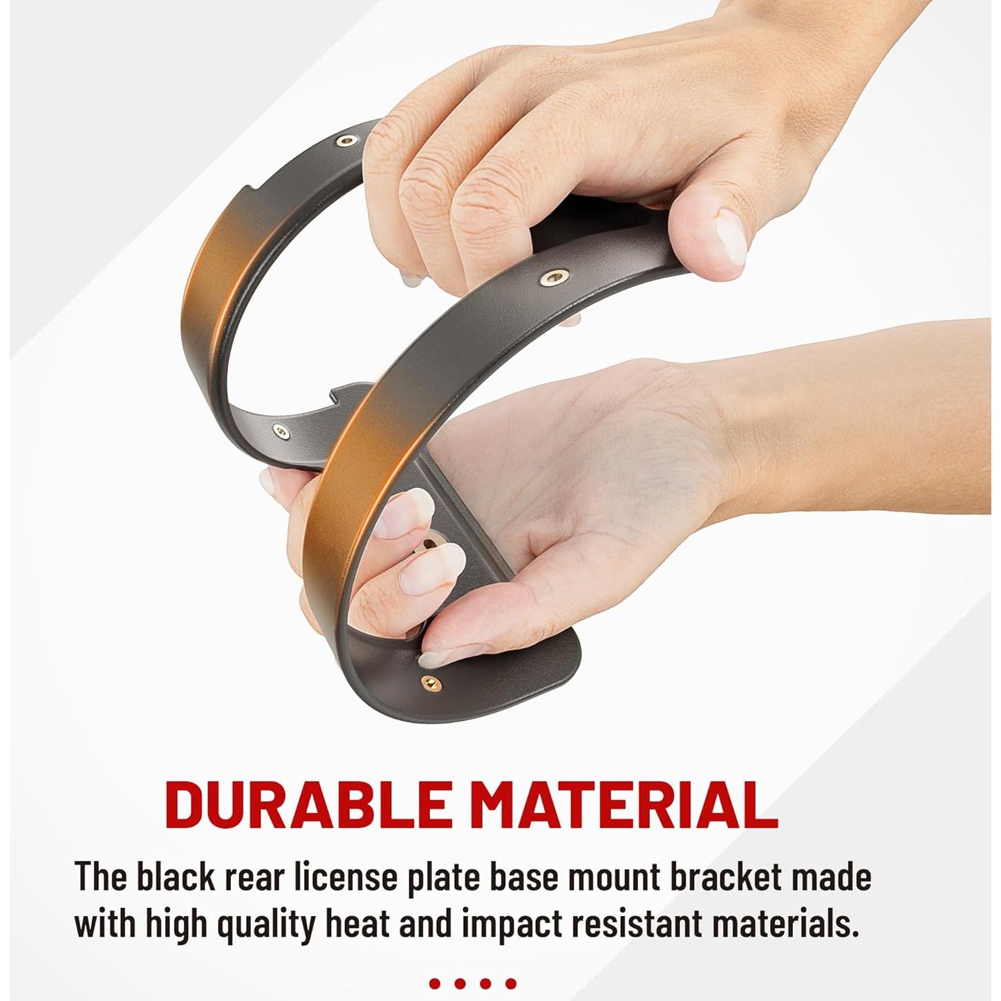 Marco de Placa de Matrícula Trasera RED WOLF para BMW y Mini Cooper