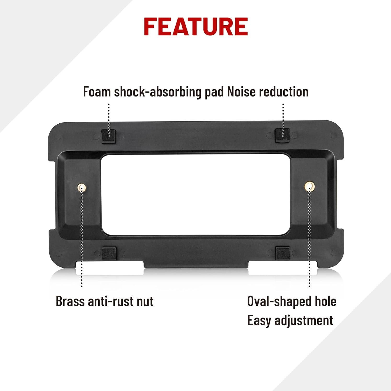 Marco de Placa de Matrícula Trasera RED WOLF para BMW y Mini Cooper