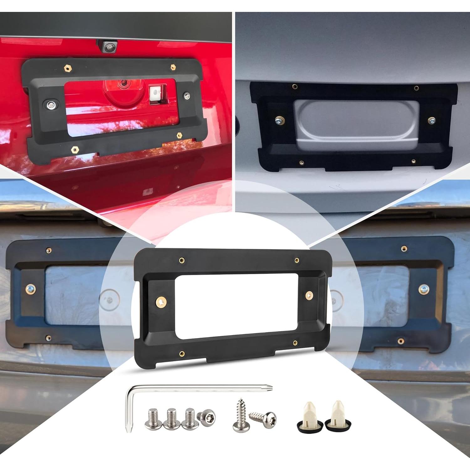 Marco de Placa de Matrícula Trasera RED WOLF para BMW y Mini Cooper