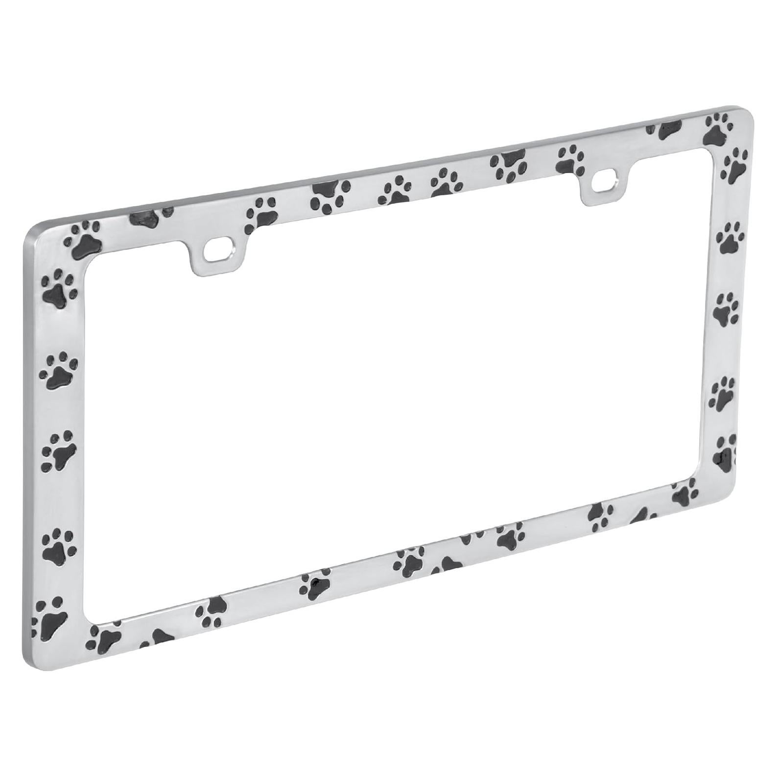 Marco de Placa de Licencia Bell Automotive Huellas de Pata