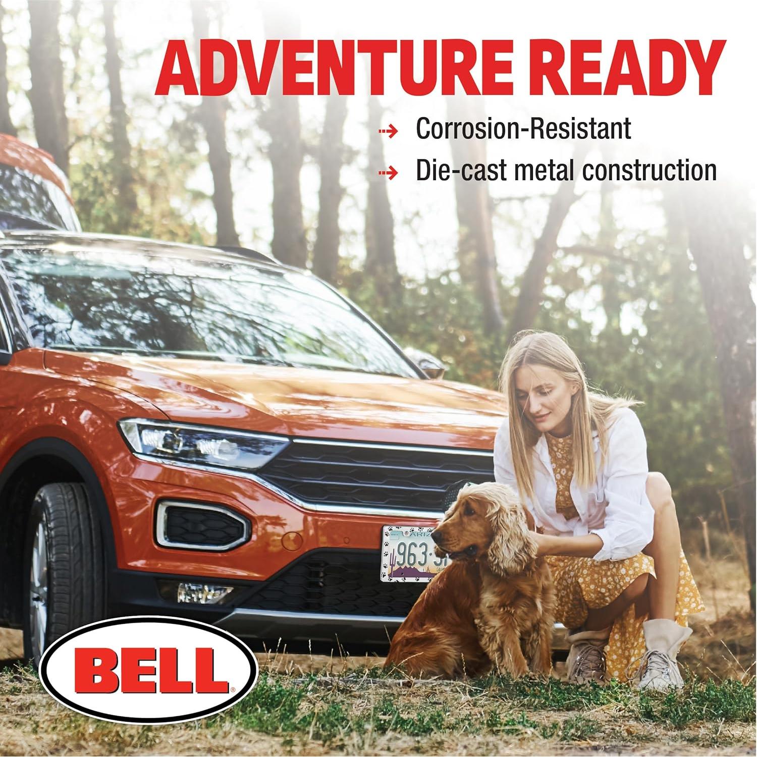 Marco de Placa de Licencia Bell Automotive Huellas de Pata