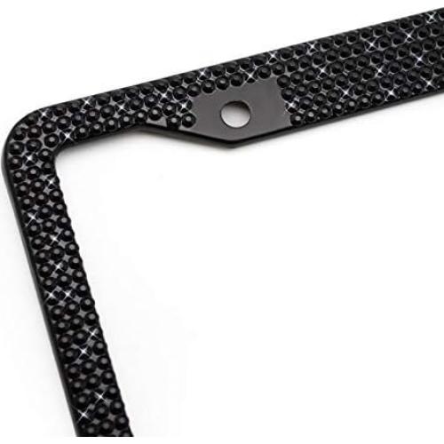 Marco de Placa de Licencia Brillante XCLPF con Rhinestones