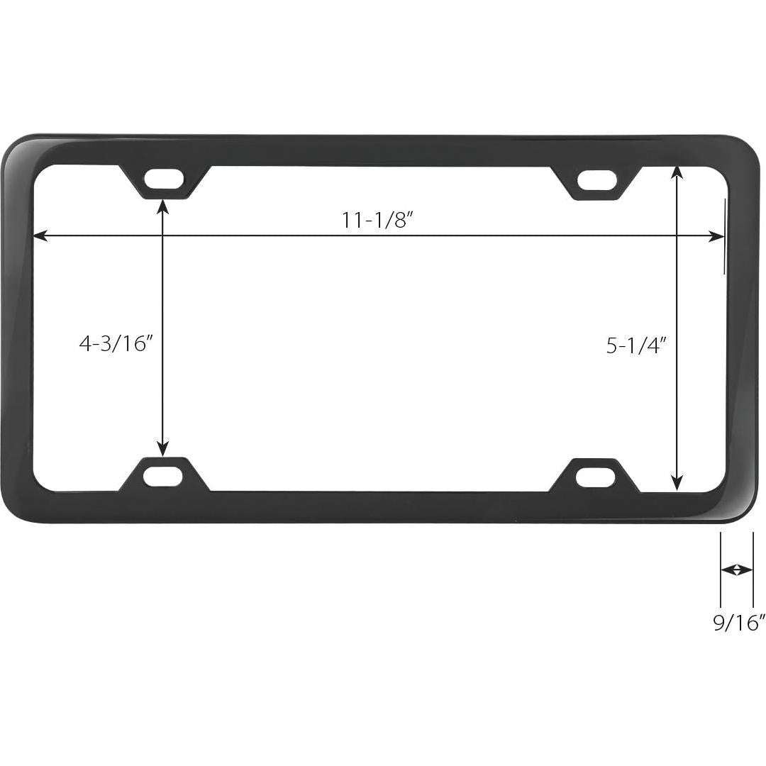 Marco de Placa de Licencia GG Grand General 60415 Negro