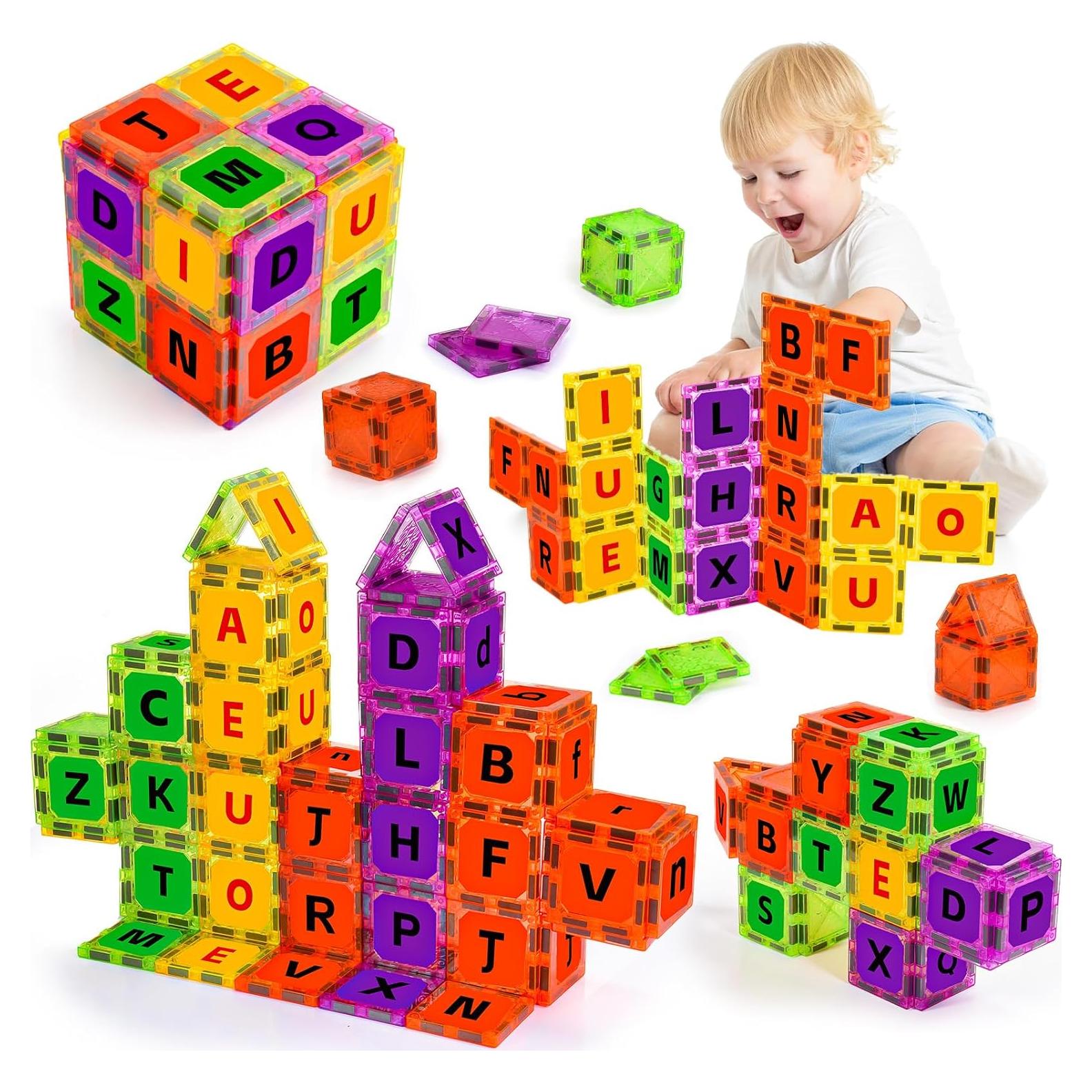 Juguetes de Letras Magnéticas Windidi 48 Piezas Educativos