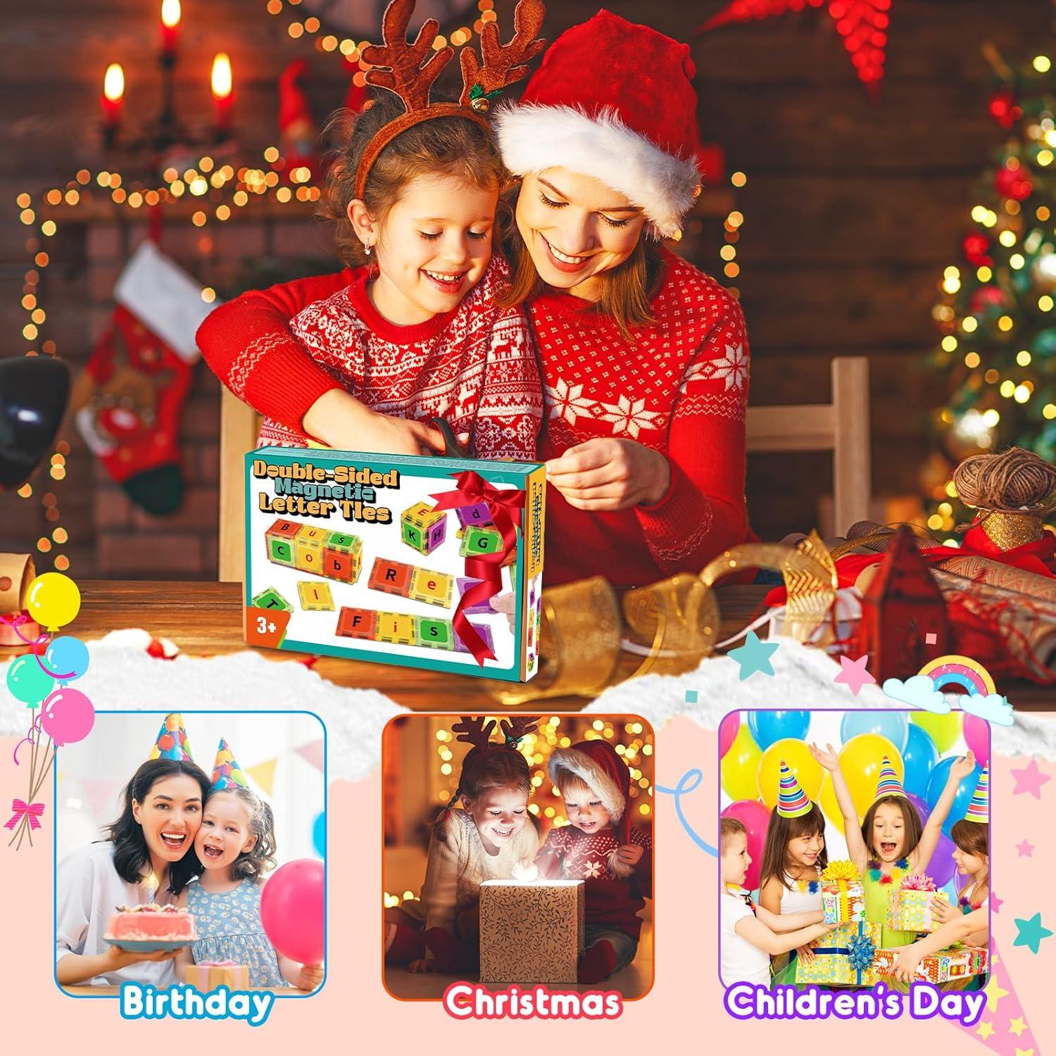 Juguetes de Letras Magnéticas Windidi 48 Piezas Educativos