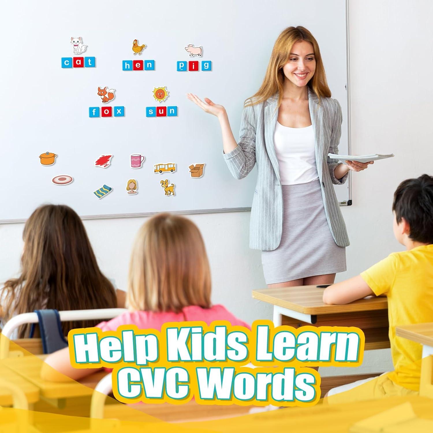 Imanes de Letras Magnéticas Quilinz - Juegos CVC Educativos