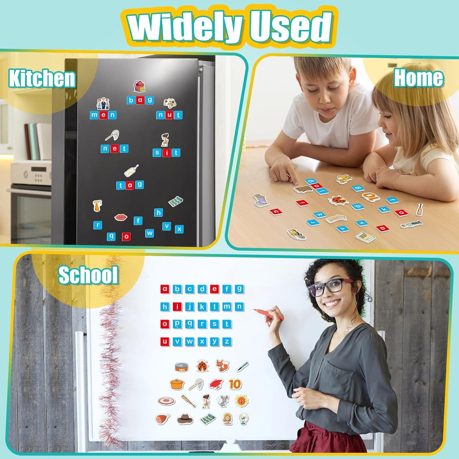 Imanes de Letras Magnéticas Quilinz - Juegos CVC Educativos