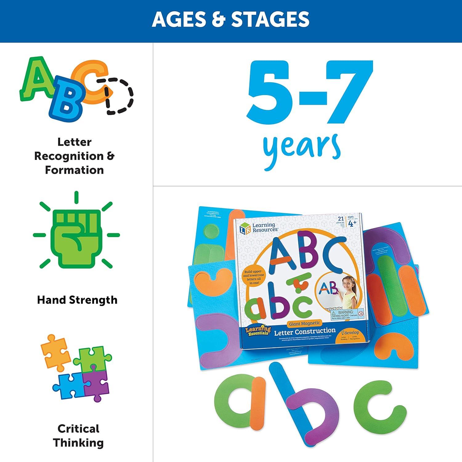 Letras Magnéticas Gigantes Learning Resources - 21 Piezas 19 cm