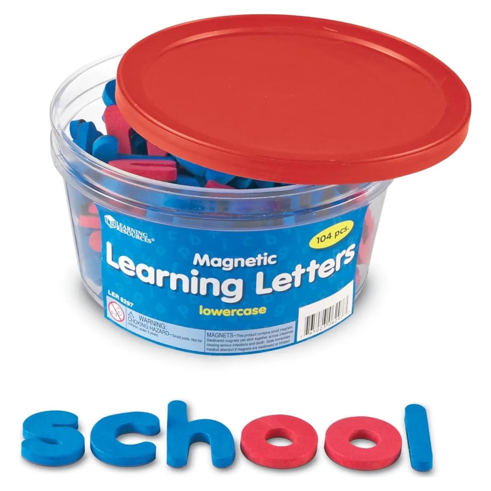 Letras Magnéticas de Aprendizaje Recursos de Aprendizaje 104 pcs