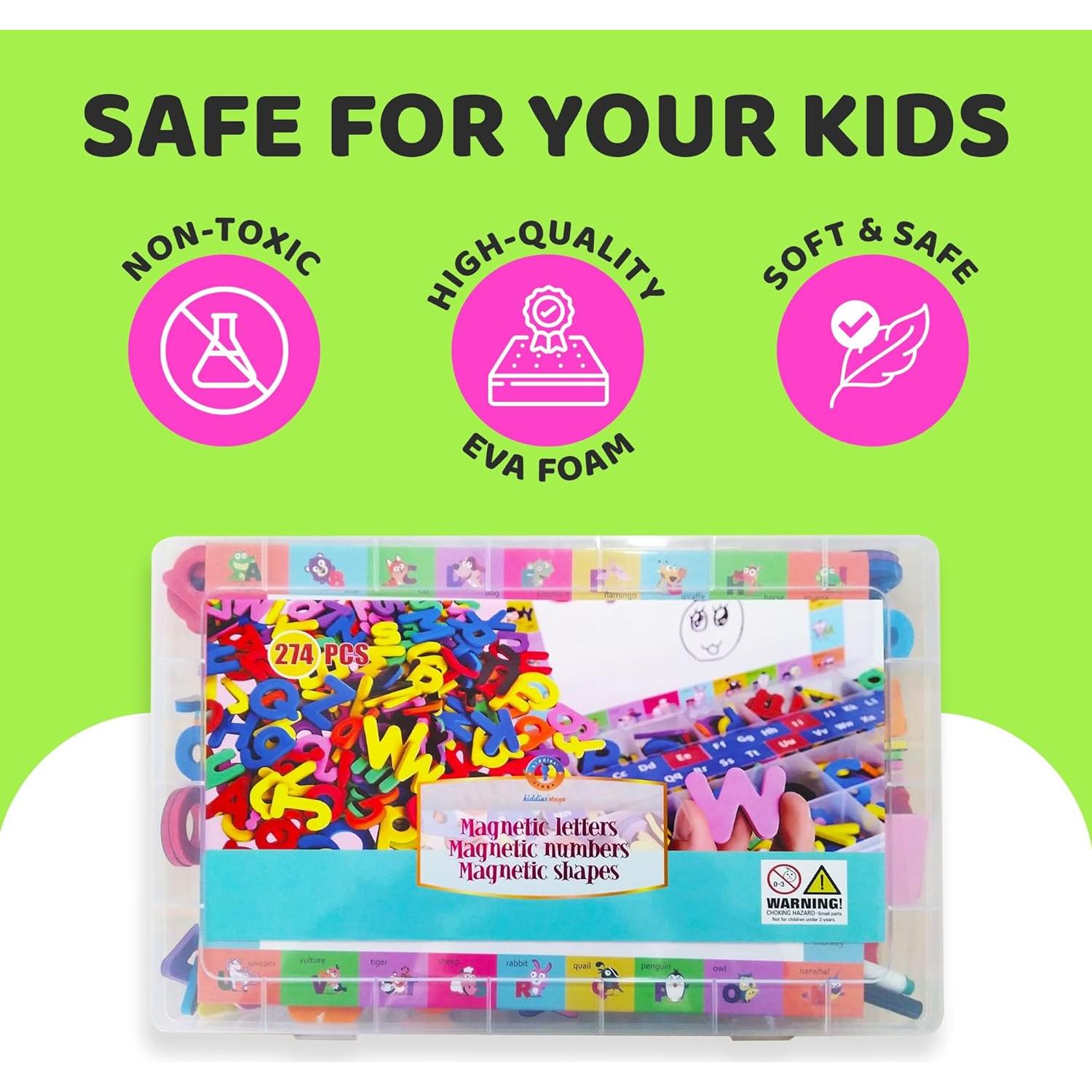 Letras y Números Magnéticos Kiddies' Stage - 274 Piezas
