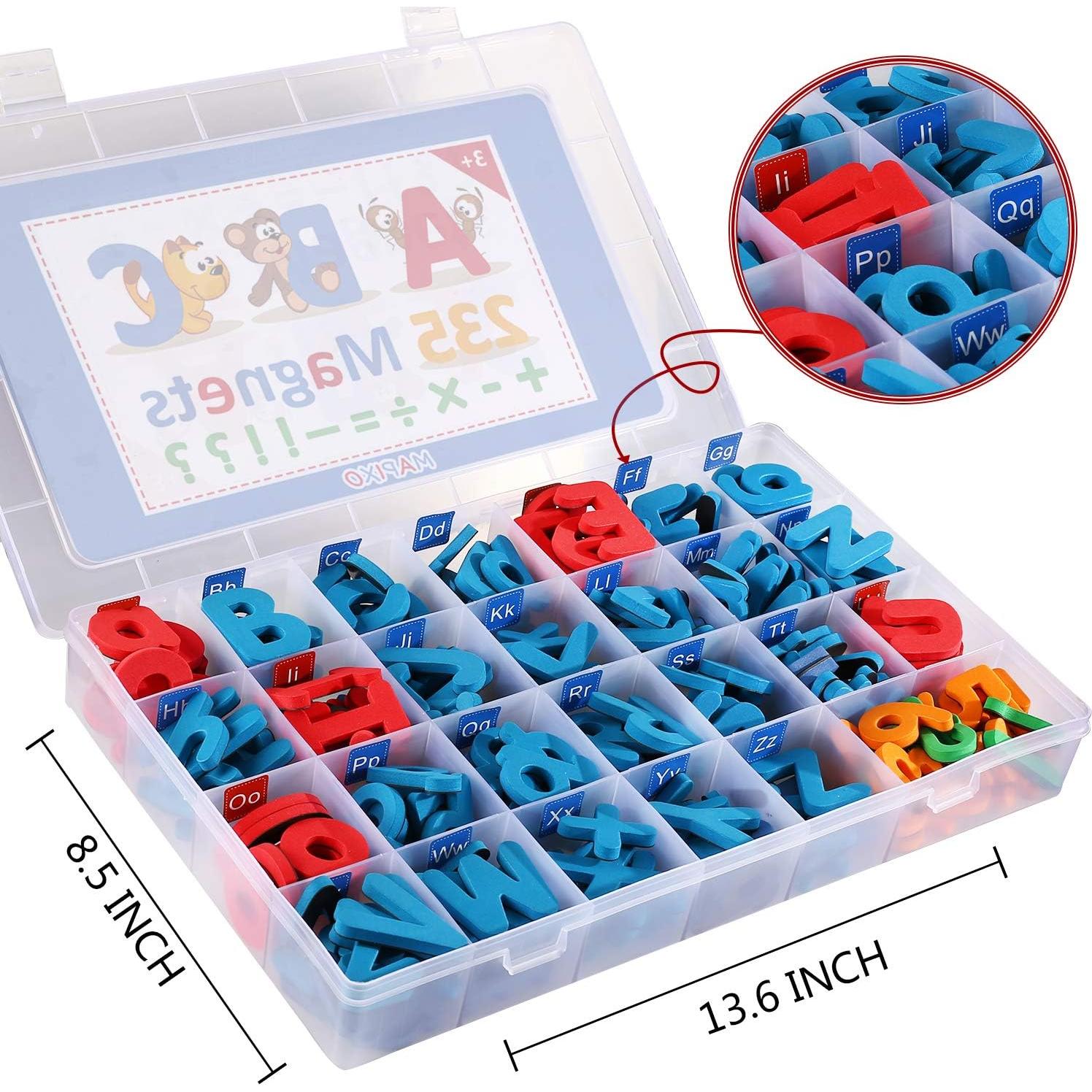 Juego de Letras y Números Magnéticos MAPIXO 235 Piezas