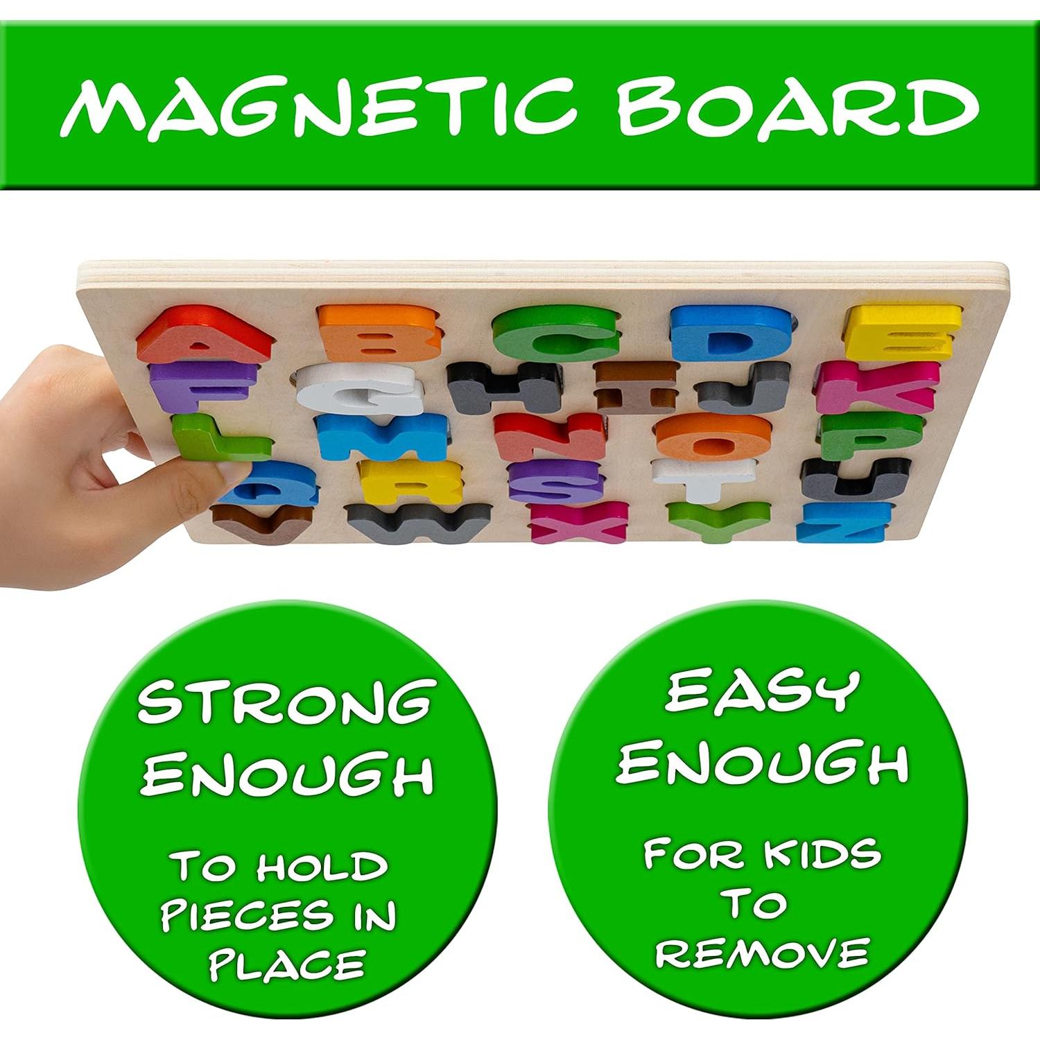 Rompecabezas Educativo Magnético de Madera Driddle - Alfabeto y Colores