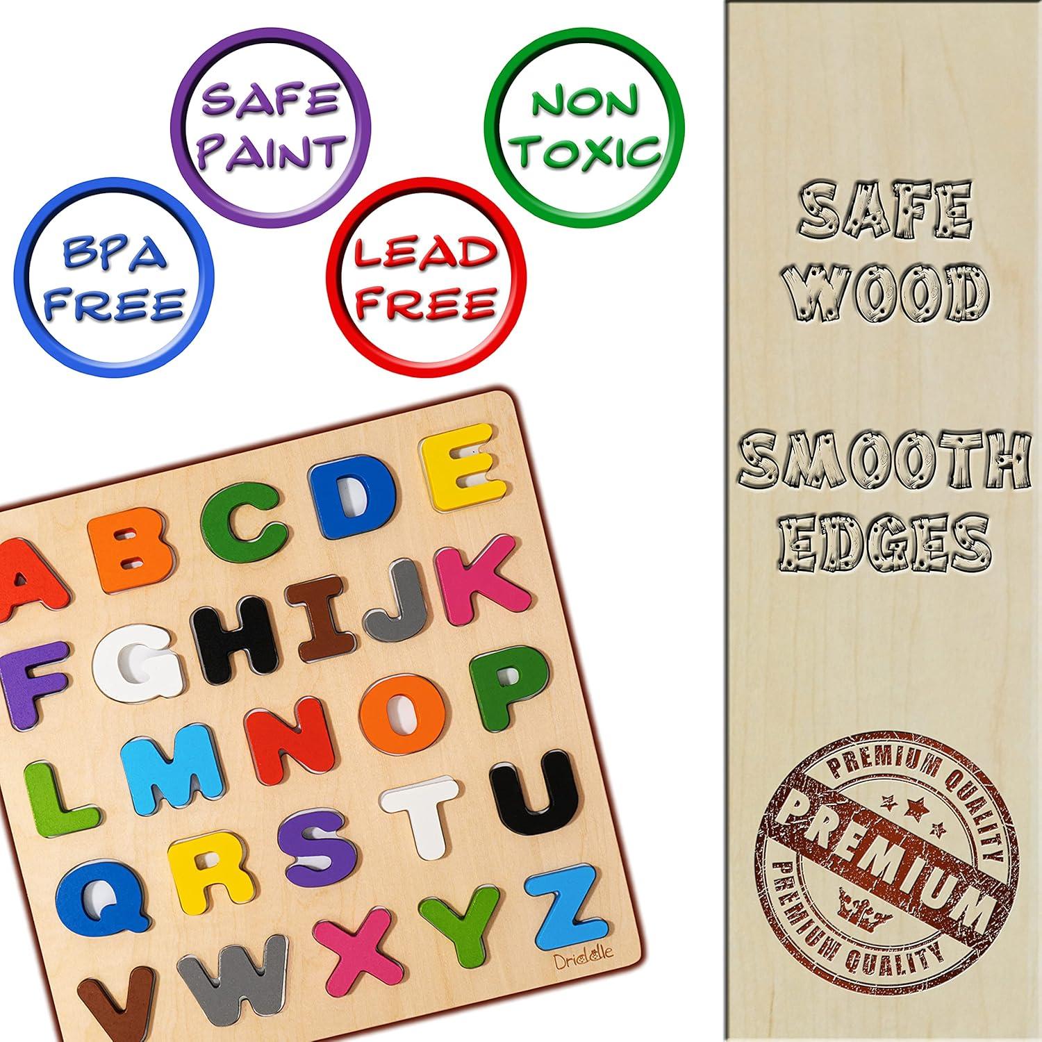 Rompecabezas Educativo Magnético de Madera Driddle - Alfabeto y Colores