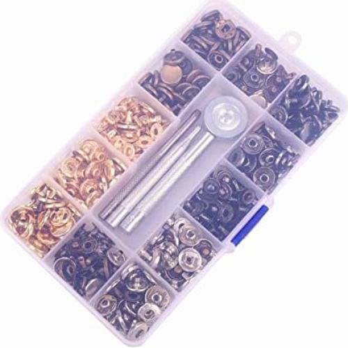 Kit de Broches a Presión Arokimi 100 Piezas 4 Colores