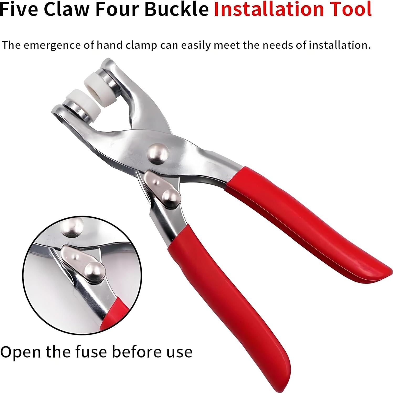 100 Botones de Metal Abruga + Pinza y Herramientas de Costura