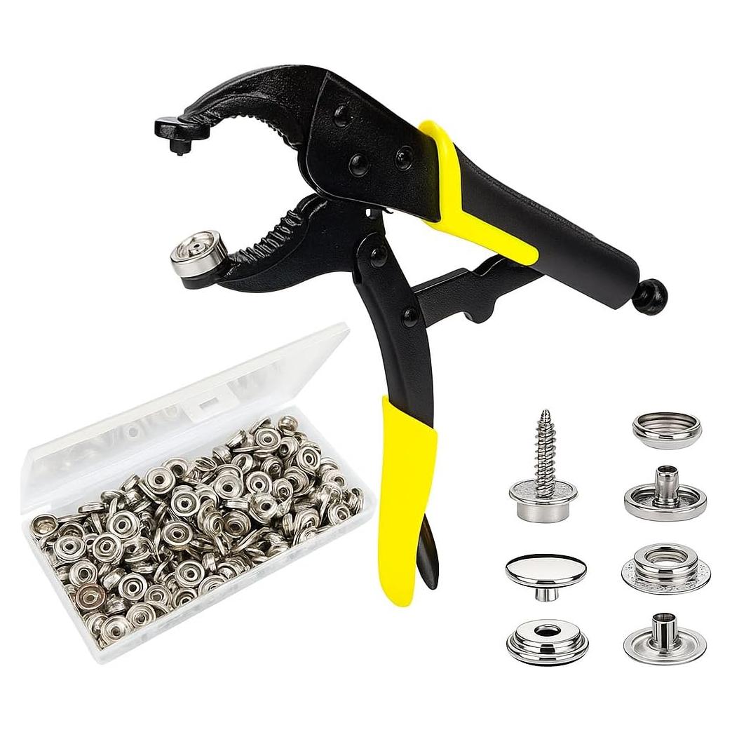 Kit de Broches de Acero Inoxidable TFORESTER 210PCS Amarillo