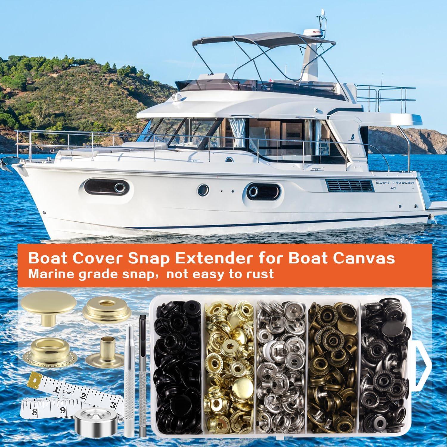 Kit de Broches a Presión XRIHSNAVI 506 Pcs 15mm Acero Inoxidable