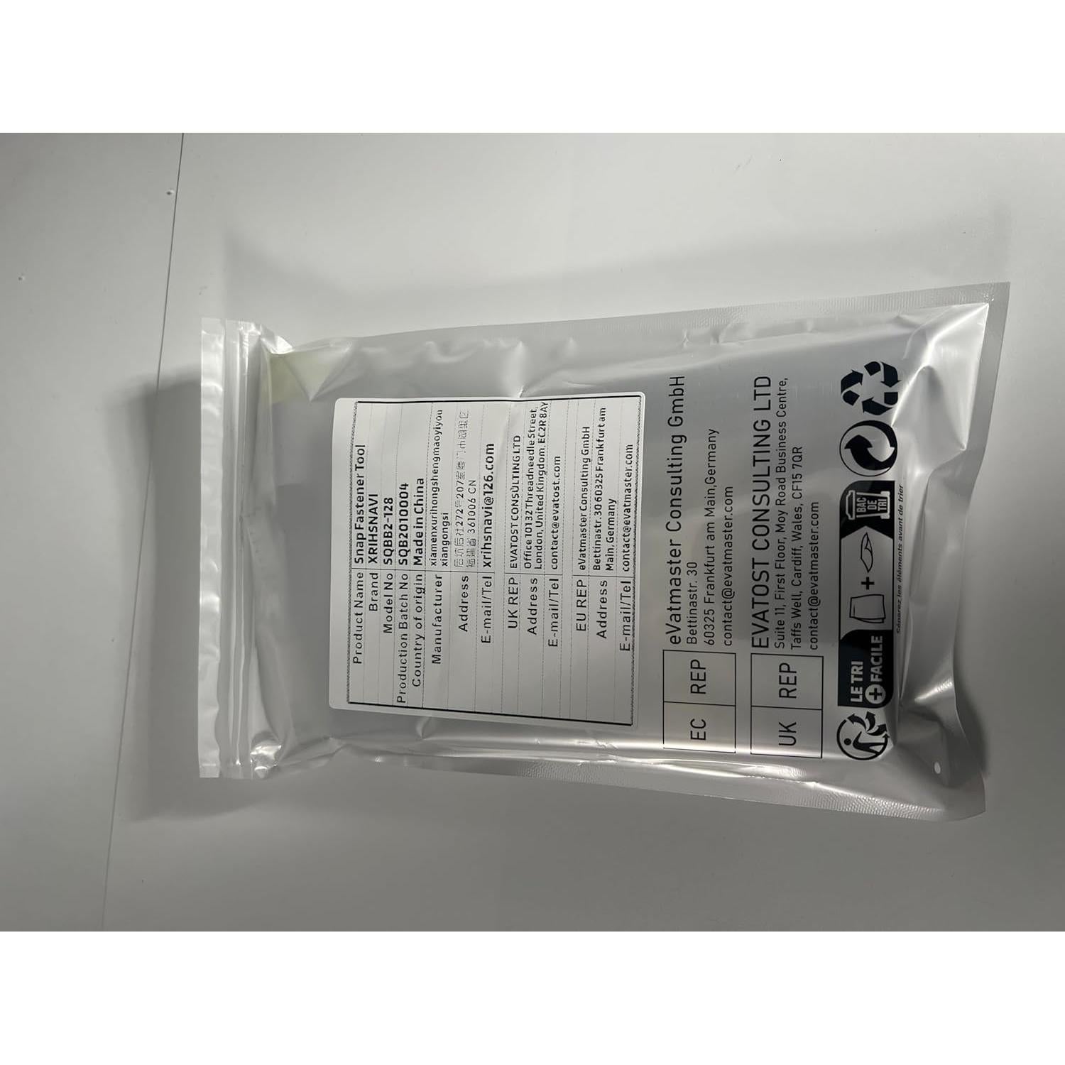 Kit de Broches a Presión XRIHSNAVI 506 Pcs 15mm Acero Inoxidable