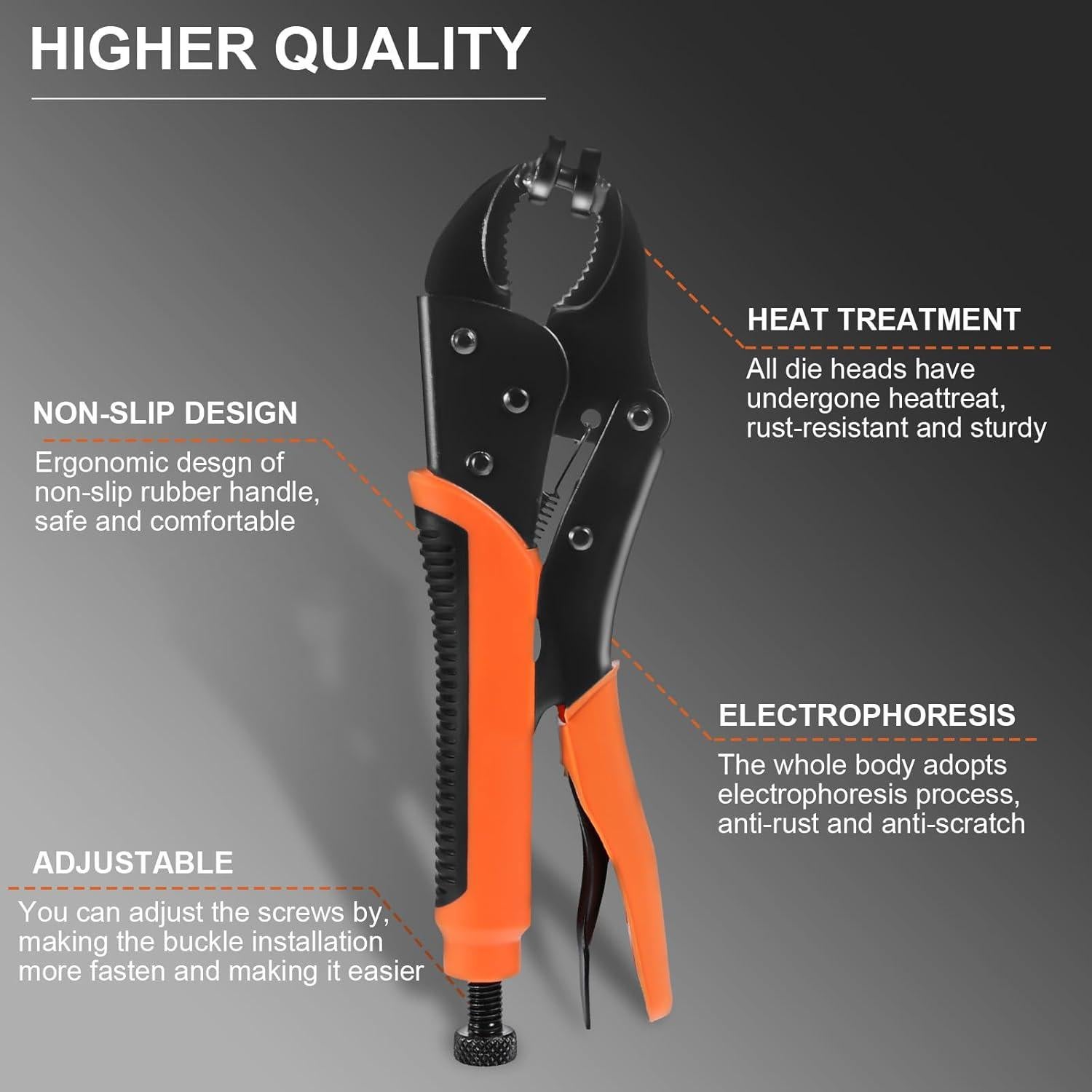 Kit de herramientas de sujetador a presión Lemecima 353 PCS