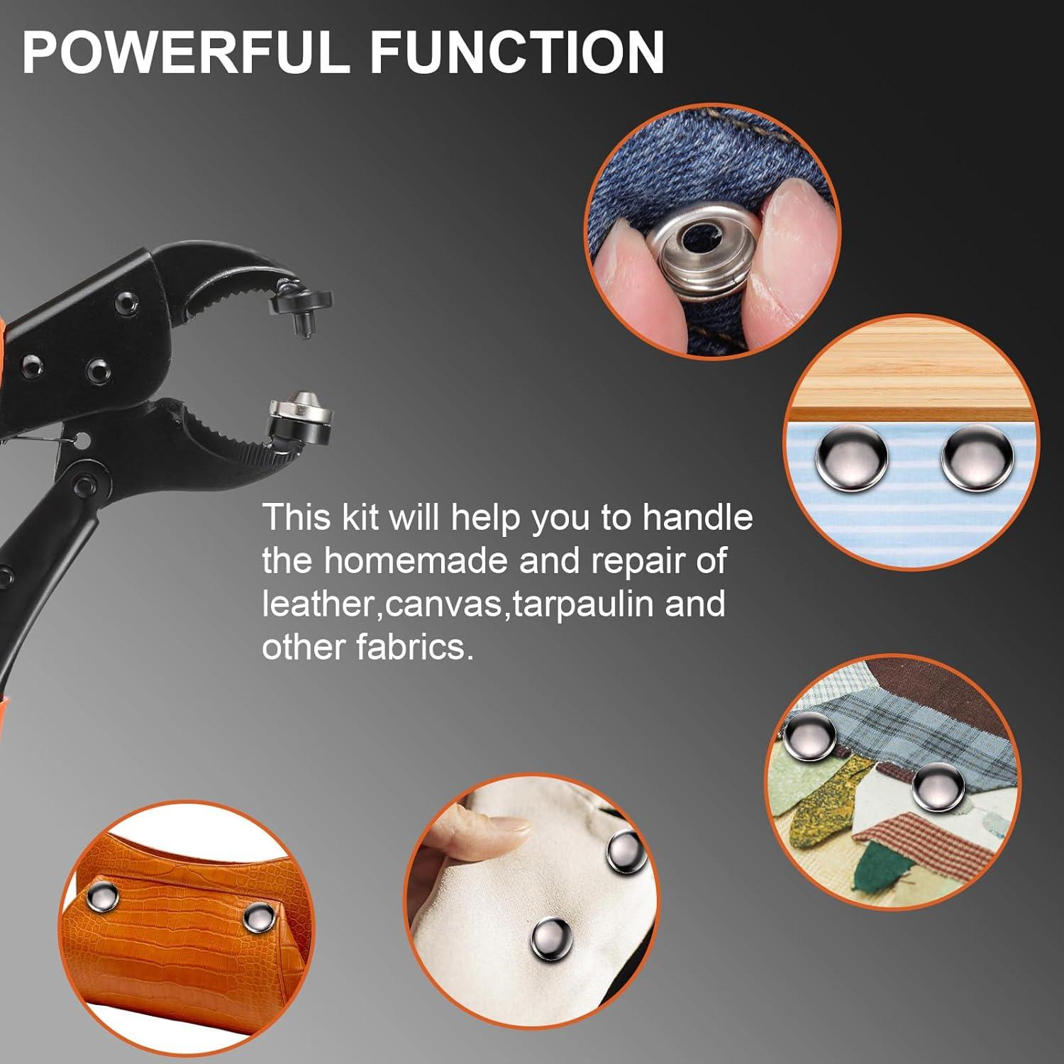 Kit de herramientas de sujetador a presión Lemecima 353 PCS