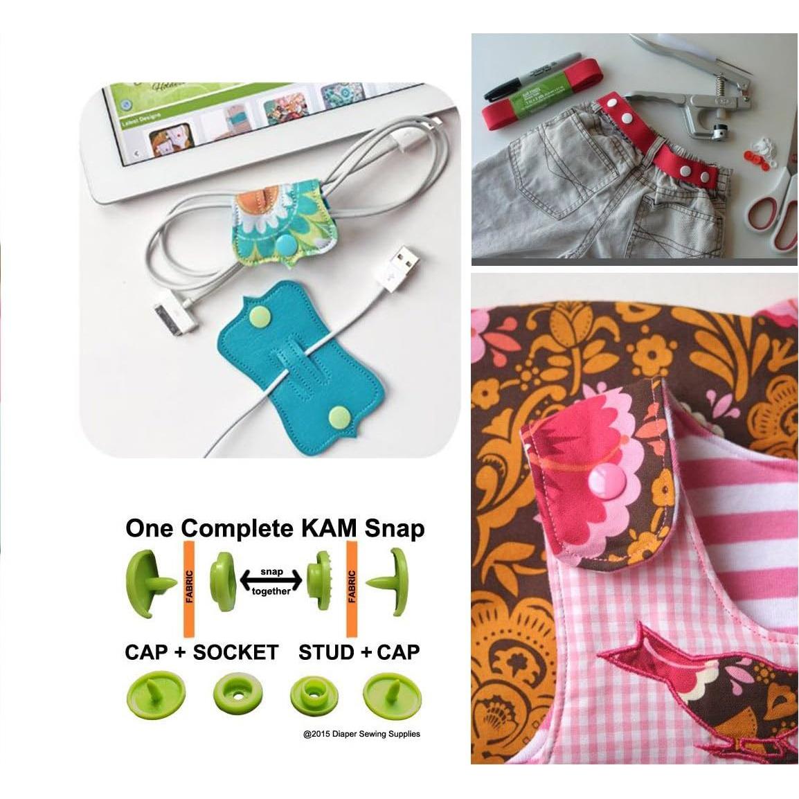 Kit de Botones a Presión Plástico ilauke 408 Piezas 12mm