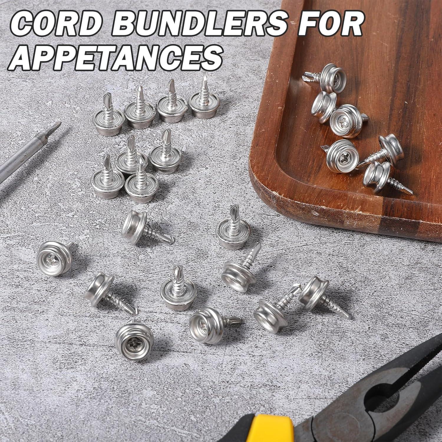 Kit de 24 Botones de Lona Acero Inoxidable 1.8x1.2 cm