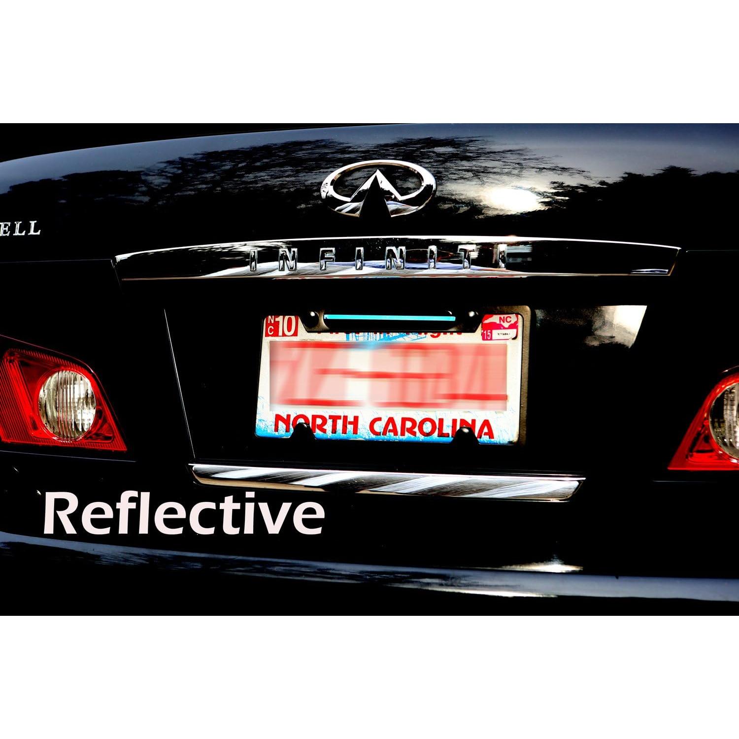 Marco de Placa de Licencia LFPartS Acero Inoxidable Negro 30.48x15.24cm