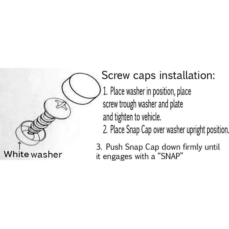 Marco de Placa de Licencia LFPartS Acero Inoxidable Negro 30.48x15.24cm