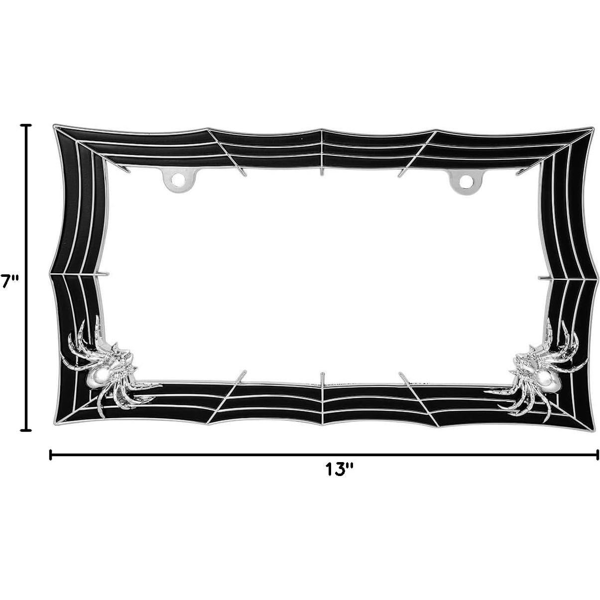 Marco de Placa de Licencia GG Grand General Telaraña Cromado 33x18cm