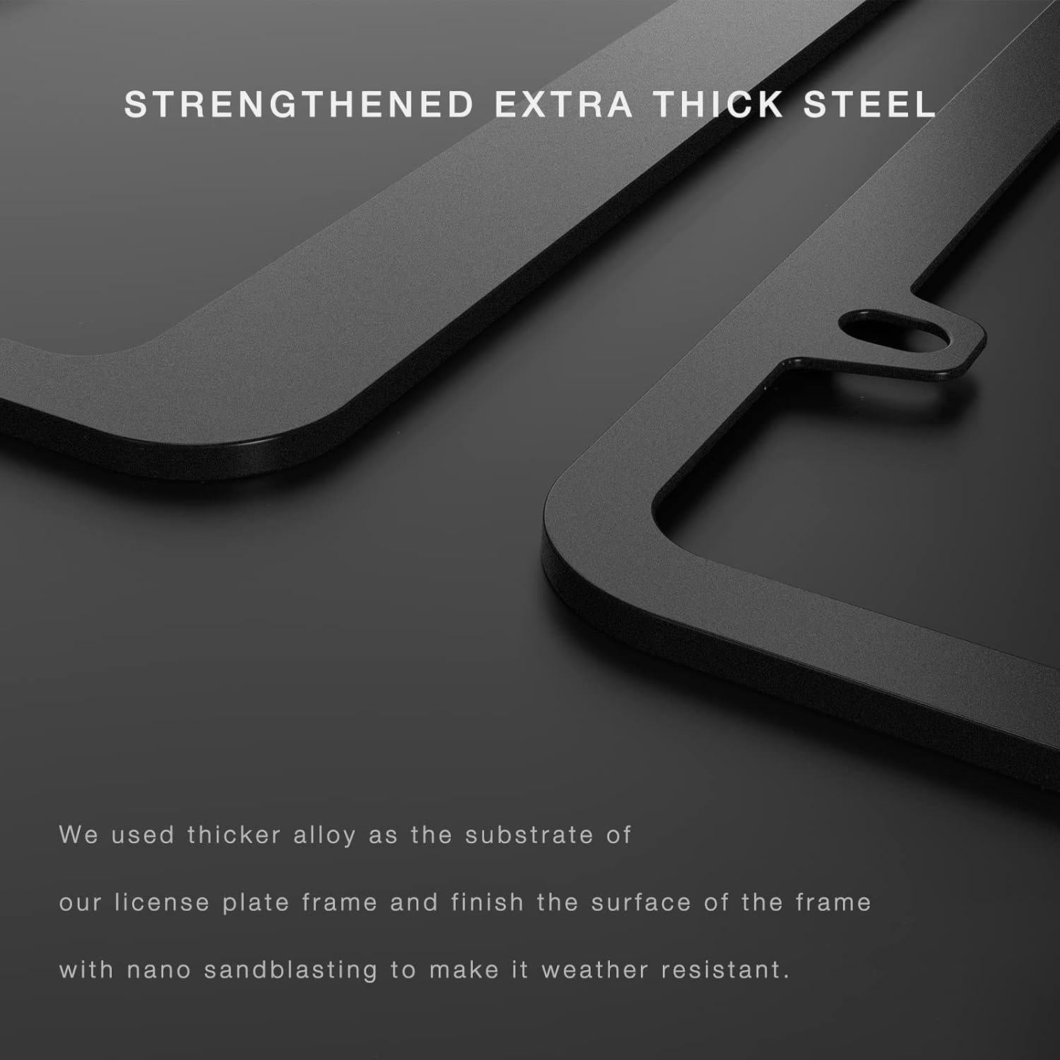 Marco de Placa de Licencia JDMstyle Negro Universal