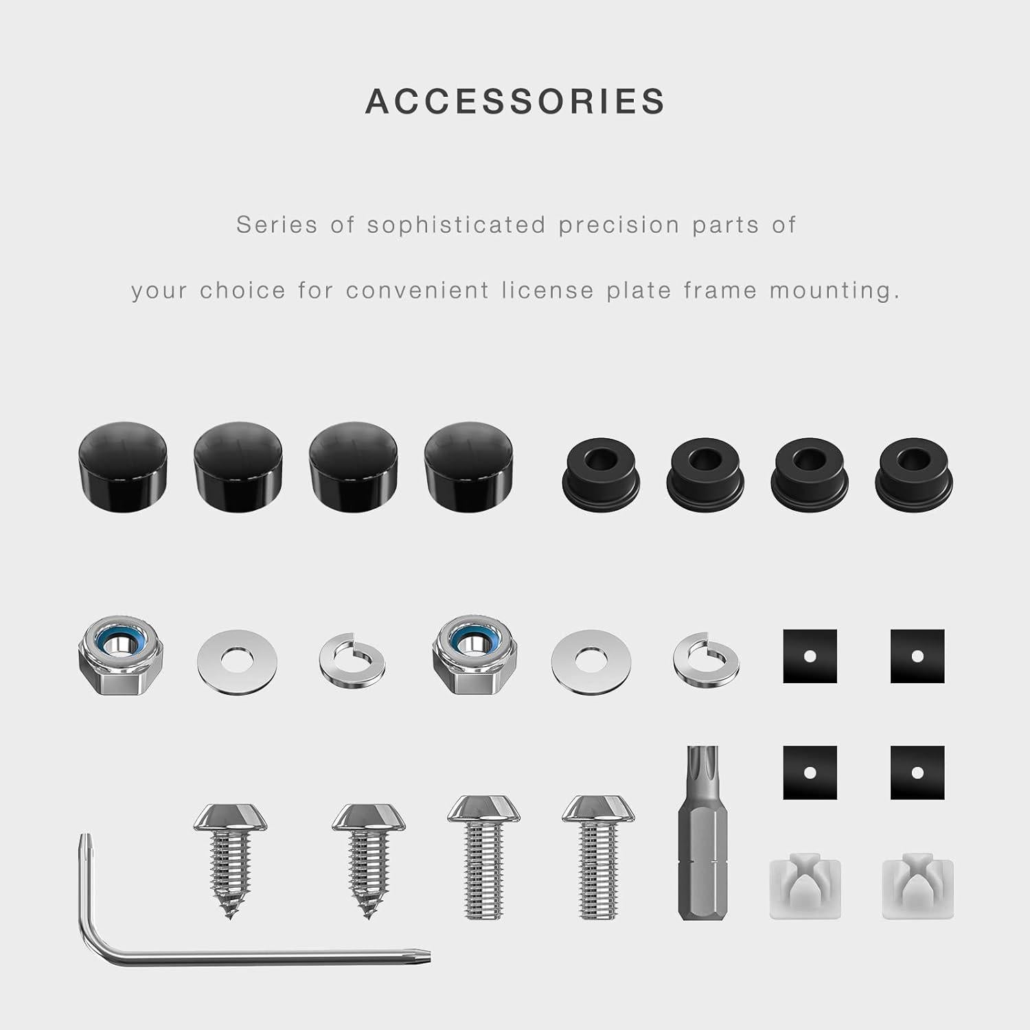 Marco de Placa de Licencia JDMstyle Negro Universal