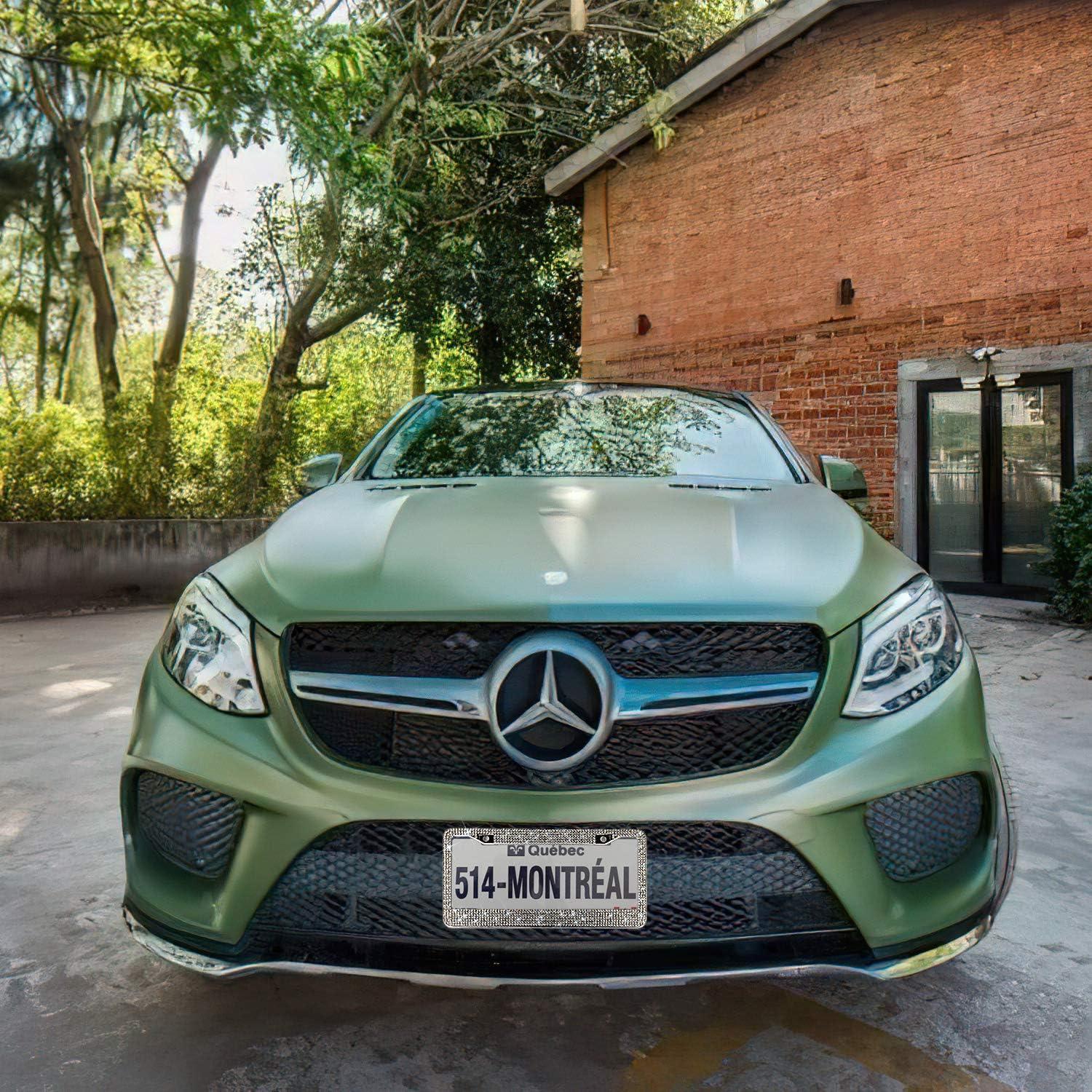 Marco de Placa de Licencia Brillante OKLPF con Rhinestones