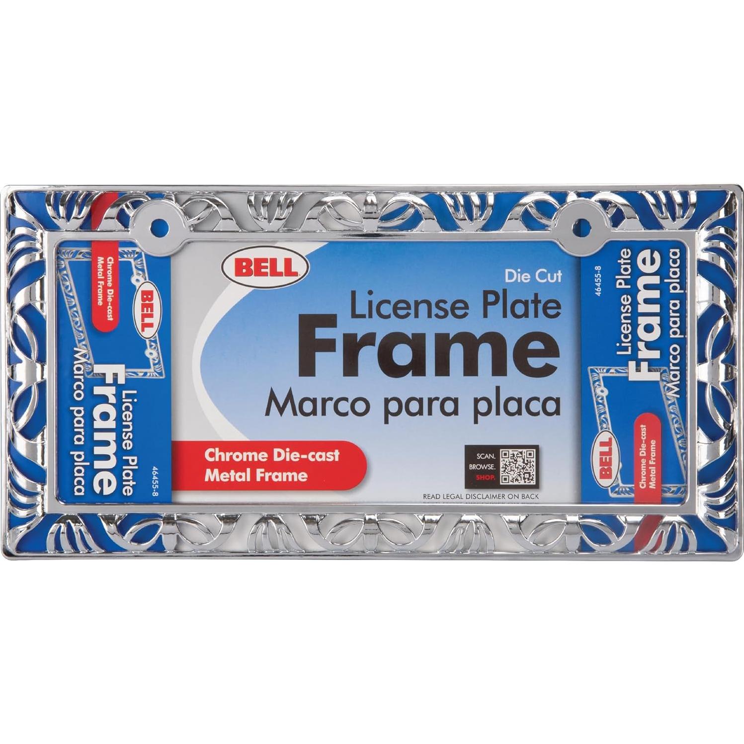Marco de Placa de Licencia Bell Automotive 22-1-46455-8 Cromado