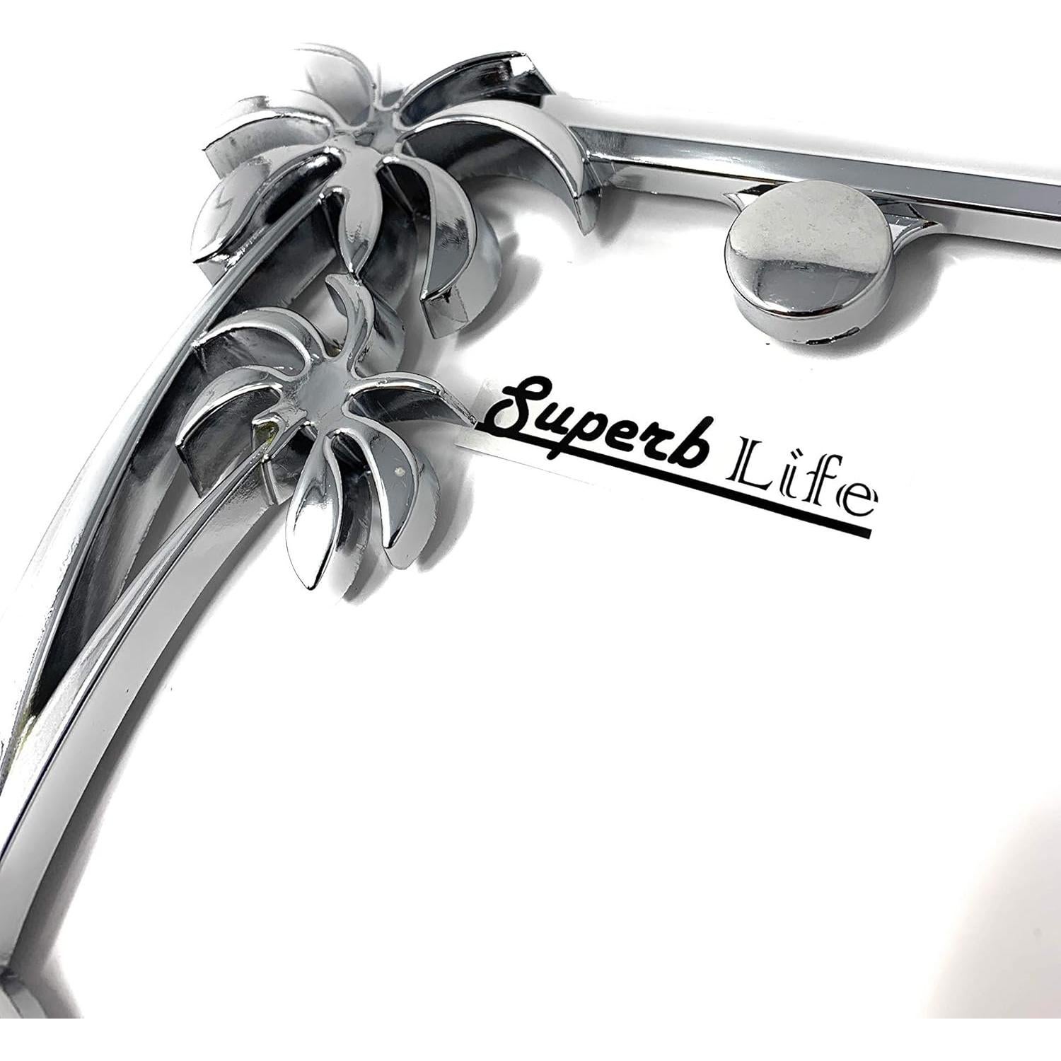 Marco de Placa de Licencia Cromo Superb LNF - Juego de 2