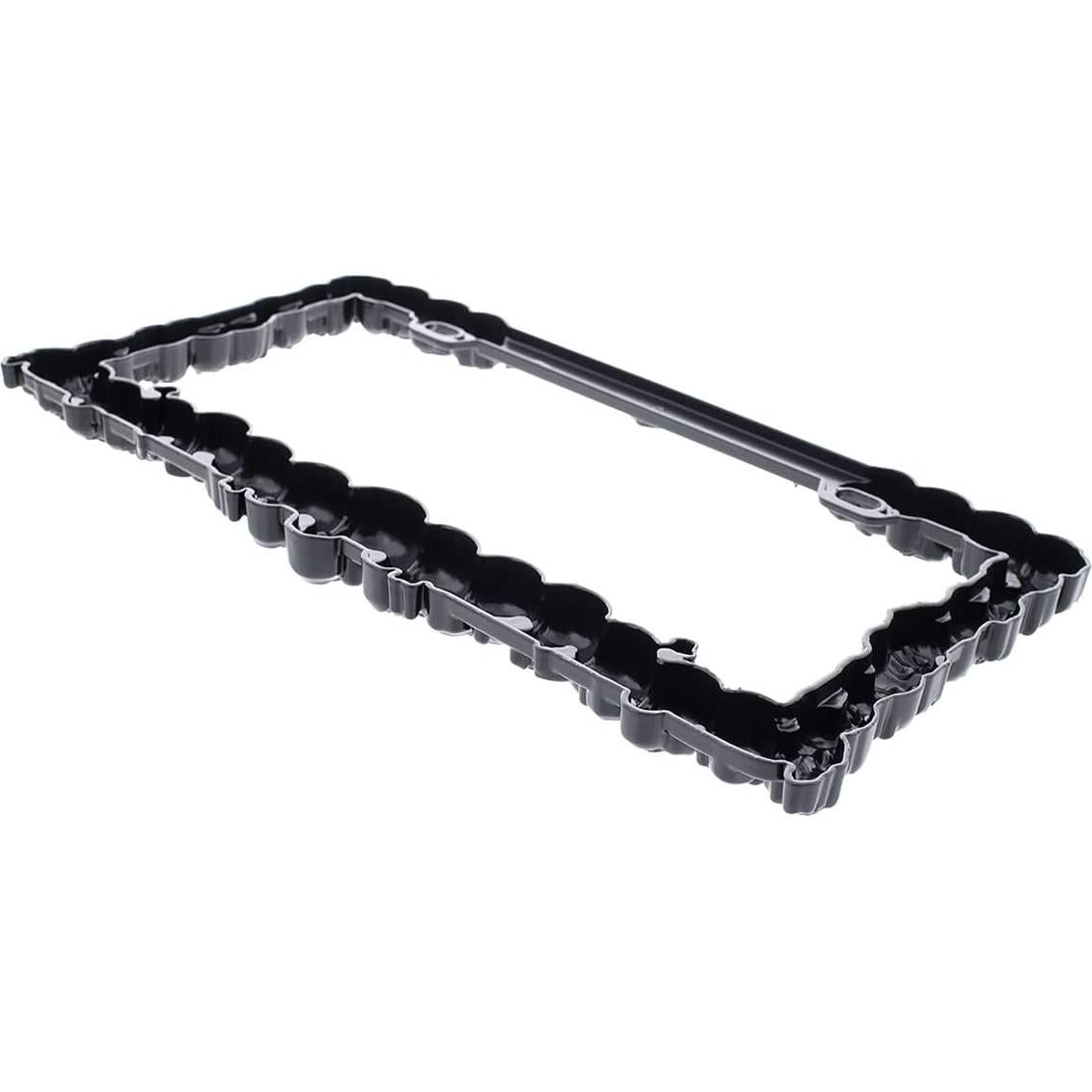 Marco de Placa de Licencia Calavera Negra United Pacific 17.3x33.4cm