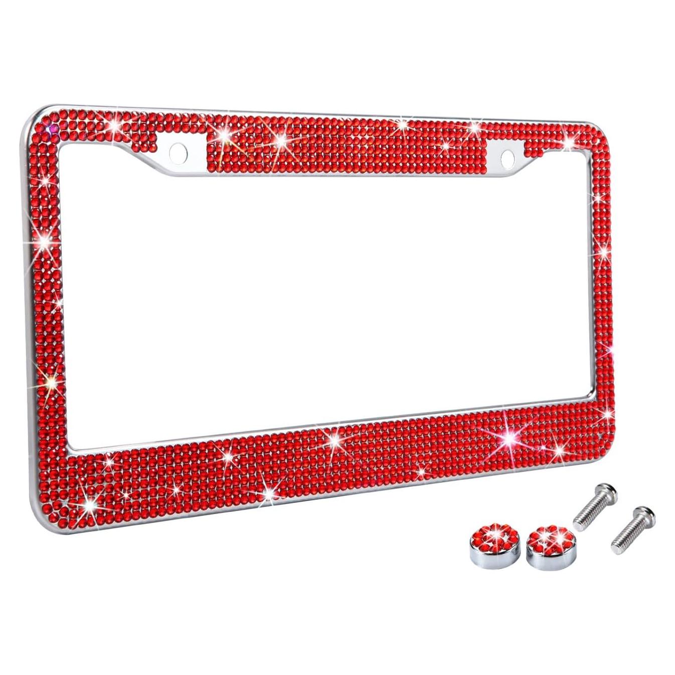 Marco de Placa de Licencia TZARROT Rojo Brillante Universal