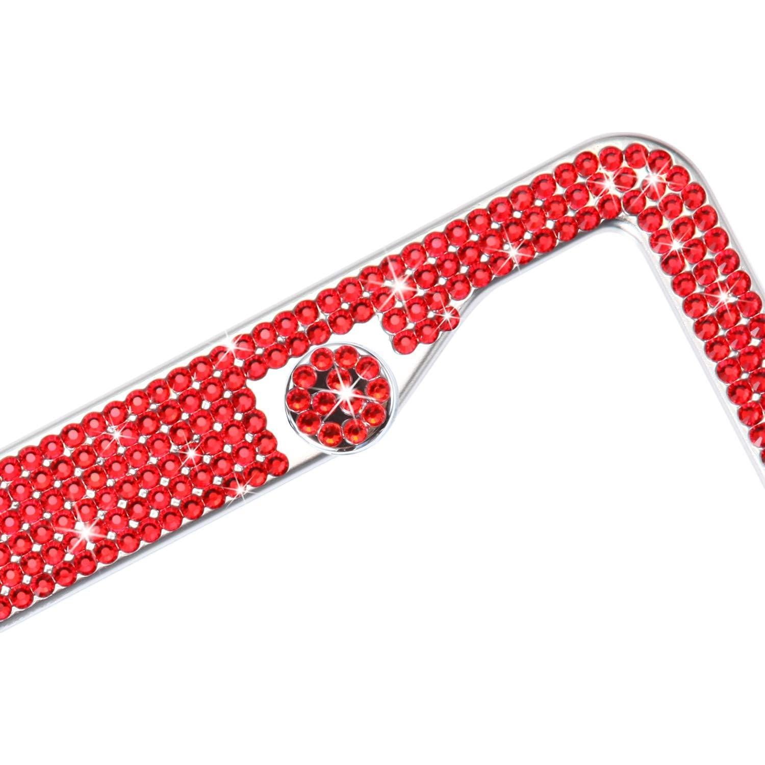 Marco de Placa de Licencia TZARROT Rojo Brillante Universal