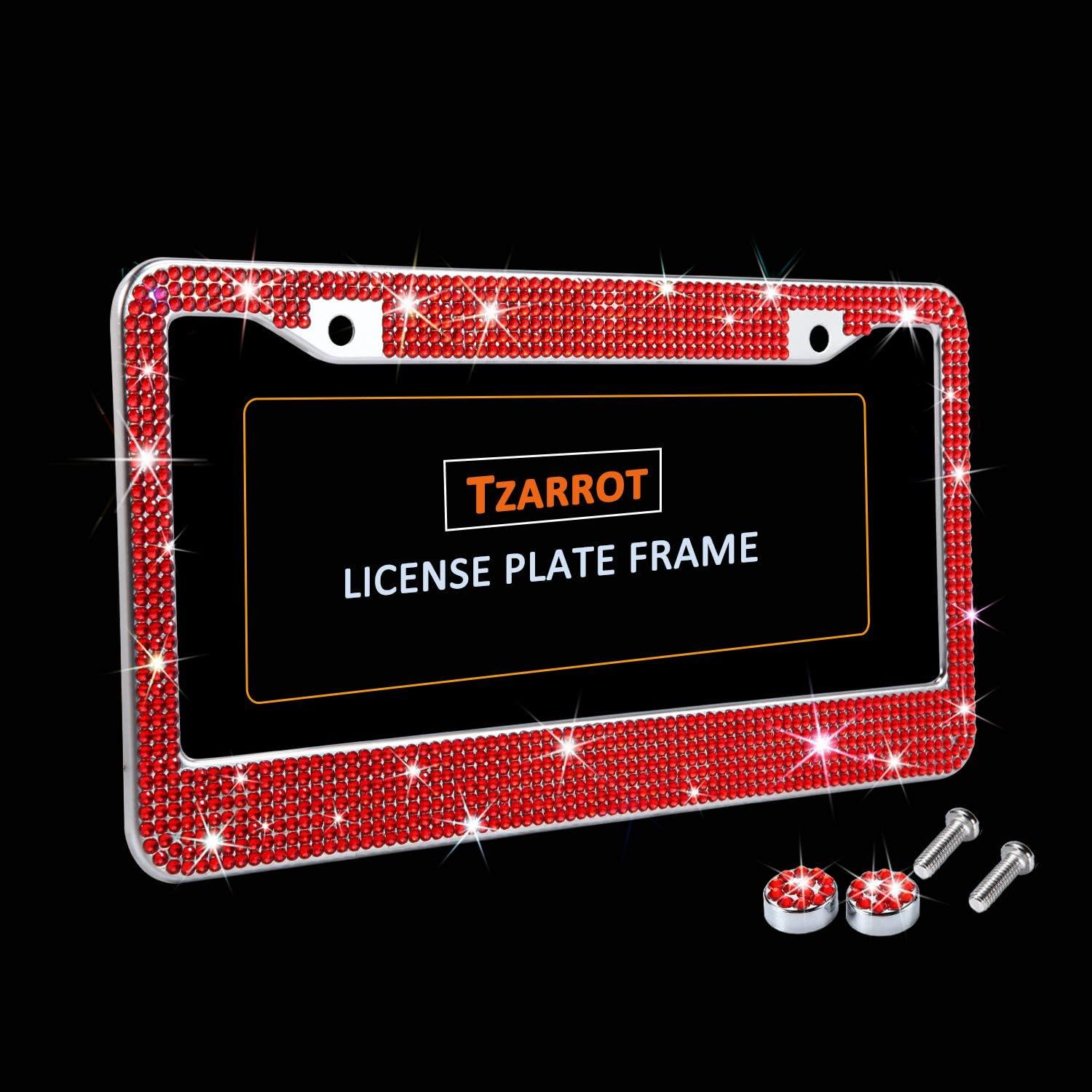 Marco de Placa de Licencia TZARROT Rojo Brillante Universal