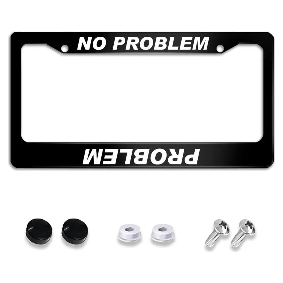 Marco de Placa de Licencia NOCITUN Acero Inoxidable 30.48x15.24cm